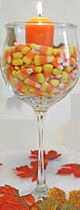 candy wineglass centerpiece