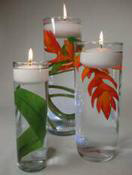 floating candles wedding centerpiece