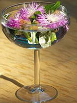 wine glass centerpiece